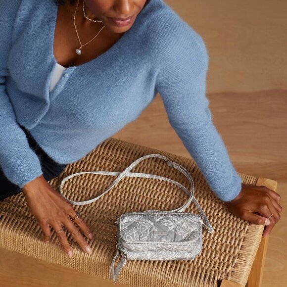 Women's Performance Twill All in One Crossbody Purse with RFID Protection - Picture 5 of 7